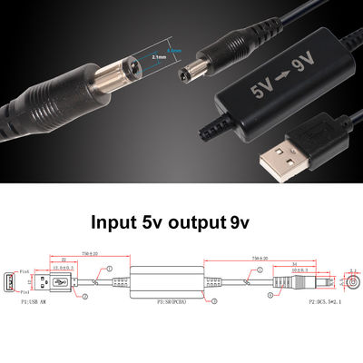 10ft 10m DC-DC トランスフォーマー 5V から 12V ステップアップケーブル USB から DC 電源変換器