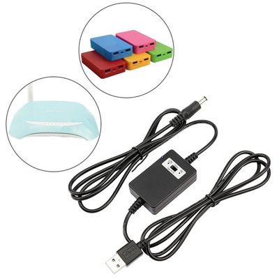 2A 出力電流 1.5m USB A メールからDC5521 変換 12V DCから5V/9V/12V ステップアップケーブル