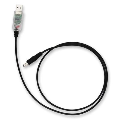 ホワイト 3A 2.1mm 5 ウォルトから 9 ウォルト USB 変換器 USB 電圧ケーブル