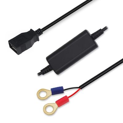 純銅導電 24V/12V ステップダウンケーブル バッテリー用 DC電圧 19V/24V