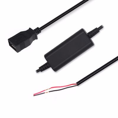 1.5M DC/DC カーパワーコンバーター USB充電ケーブル 50Hz/60Hz 黒