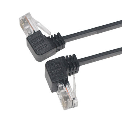 Cat5e/Cat6/Cat7/Cat8 高速LANケーブル RJ45 90度パッチケーブル 1-10m