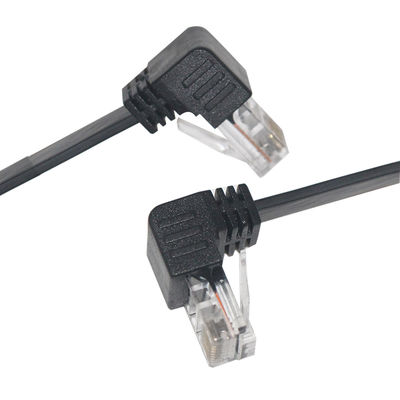 Cat5e/Cat6/Cat7/Cat8 高速LANケーブル RJ45 90度パッチケーブル 1-10m