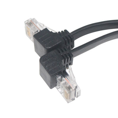 Cat5e/Cat6/Cat7/Cat8 高速LANケーブル RJ45 90度パッチケーブル 1-10m