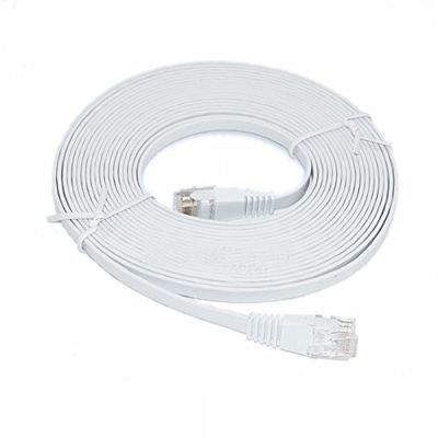 メタルシールド Lszh イーサネットネットワークケーブル 1m Cat6 フラットパッチコード