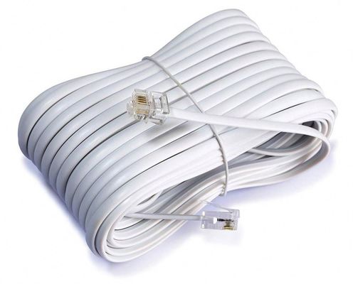 オーダーメイド Rj9 ローリング式電話機ケーブル 5 フィート Rj11 電話ケーブル