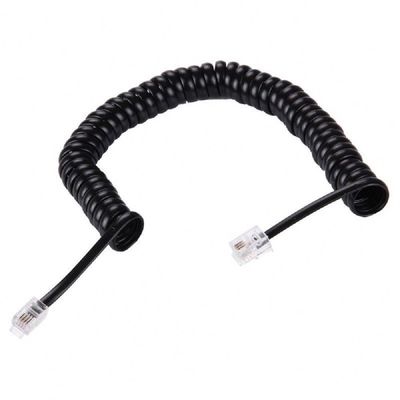 オーダーメイド Rj9 ローリング式電話機ケーブル 5 フィート Rj11 電話ケーブル