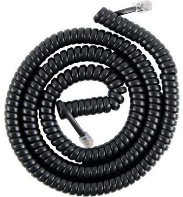 12FT 電話モデムケーブル スパイラル電話ケーブル 24AWG-28AWG