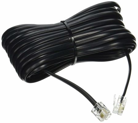 25 フィート RJ11 4P4C 4P2C 電話延長ケーブル 耐久性