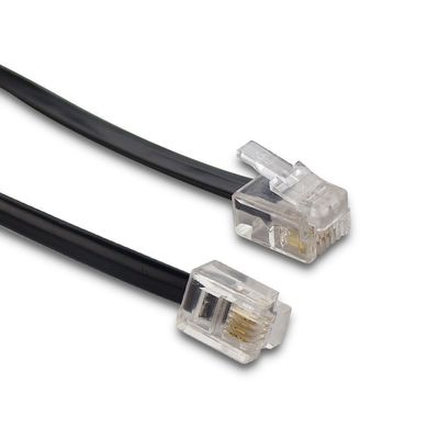 25 フィート RJ11 4P4C 4P2C 電話延長ケーブル 耐久性