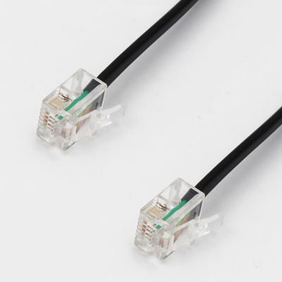 25 フィート RJ11 4P4C 4P2C 電話延長ケーブル 耐久性