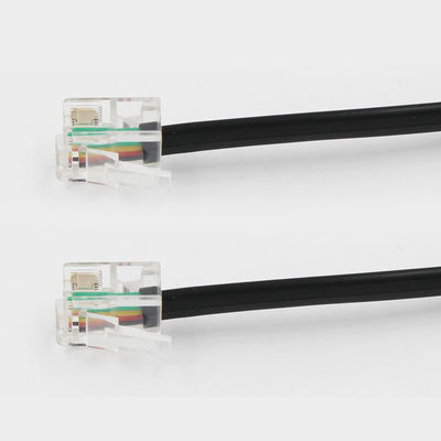 25 フィート RJ11 4P4C 4P2C 電話延長ケーブル 耐久性
