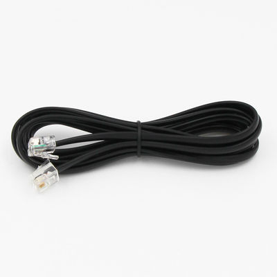25 フィート RJ11 4P4C 4P2C 電話延長ケーブル 耐久性