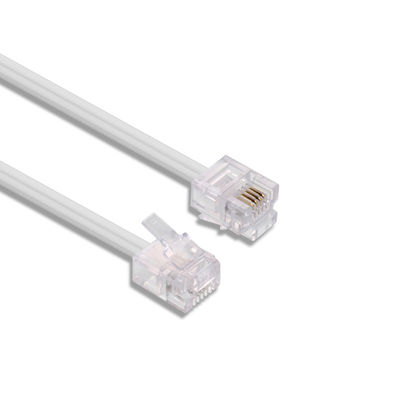 標準4P4C 4P2C 6P2C 6P4C 電話拡張ケーブル 24AWG-28AWG