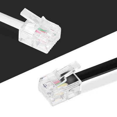 標準4P4C 4P2C 6P2C 6P4C 電話拡張ケーブル 24AWG-28AWG