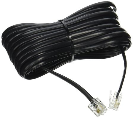 1メートル 24AWG 電話 フラットケーブル 電話パッチコード RJ12 から RI12 6P6C