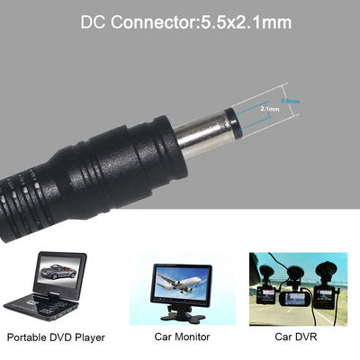 USB A 男性からDC5521バレルコネクタケーブル 1m PVCジャケット