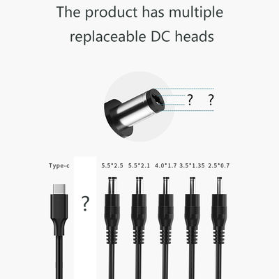 DC電源ケーブル 男性から女性 暗調スイッチ 5.5x2.1mm