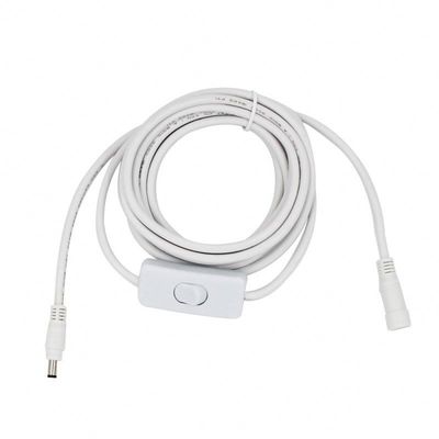 カスタマイズされた12V直流延長ケーブル 5.5*2.5mm スイッチ120cmで男性から女性へ