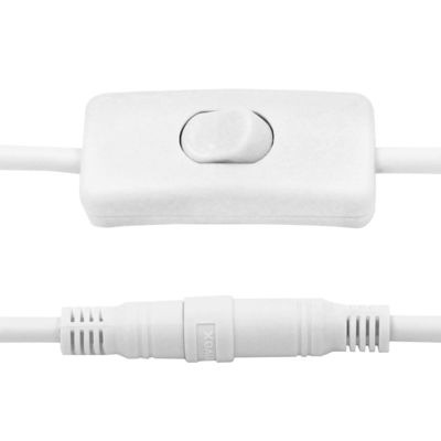 カスタマイズされた12V直流延長ケーブル 5.5*2.5mm スイッチ120cmで男性から女性へ