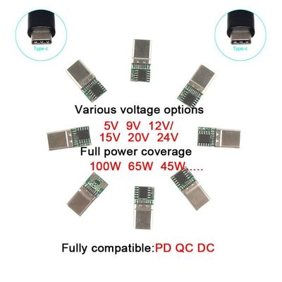 20V 15V 9V 5V PD充電ケーブル USBタイプC 3.1 男性からDC 男性5521 5525mmコネクタ
