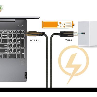 20V 15V 9V 5V PD充電ケーブル USBタイプC 3.1 男性からDC 男性5521 5525mmコネクタ