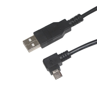 カメラとMP3用の黒いマイクロUSBデータケーブル 1m 1.5m ブラッドシールド