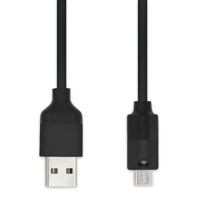 カメラとMP3用の黒いマイクロUSBデータケーブル 1m 1.5m ブラッドシールド