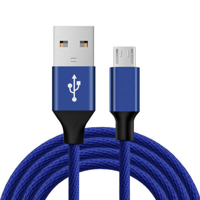オリジナル ブラック マイクロUSB データケーブル 6フィート 長ナイロン 携帯用 MP3