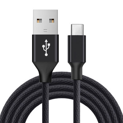 オリジナル ブラック マイクロUSB データケーブル 6フィート 長ナイロン 携帯用 MP3