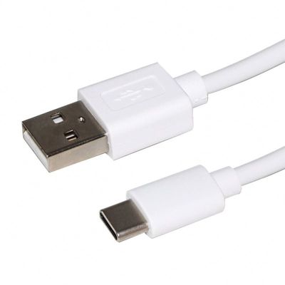 フィルムシールド USBタイプC 急速充電ケーブル 1m/3m 白/黒