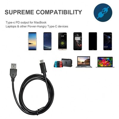 フィルムシールド USBタイプC 急速充電ケーブル 1m/3m 白/黒