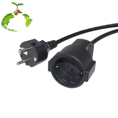 6Ft 黒 cee/7 EU AC 電源コード 3Pin スプリッタケーブル 1 〜 2 枚 女性 Y タイプ スプリットリード