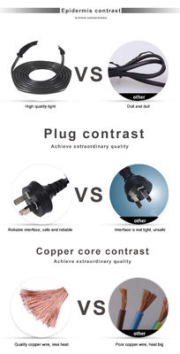 220V 女性 3X1.0MMケーブル 240V Saaプラグ パソコン電源コード オーストラリアからC13