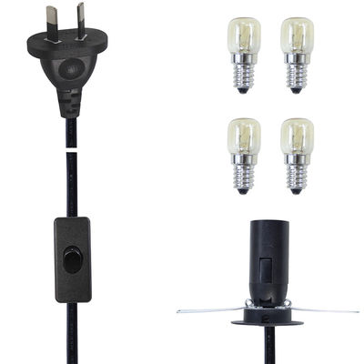 塩ランプ E14 E27 ソケット用 303 スイッチ付き AU 電源コード