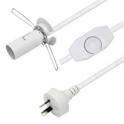 ケーブル H03VVh2-F 2G*0.75mm2 塩ランプディマースイッチとオーストラリアプラグ付きE14電源コード
