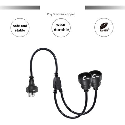 オーストラリア プラグ H05vv-f 3g 3*0.5mm2/0.75mm2 IEC 接続器 電源コード