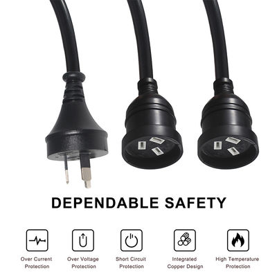 オーストラリア プラグ H05vv-f 3g 3*0.5mm2/0.75mm2 IEC 接続器 電源コード