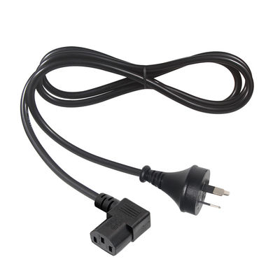 90 度 右角 C13 から SAA 3Pin 電源コード H05VV-F 3G*0.75mm2 PCモニター用 1.2M