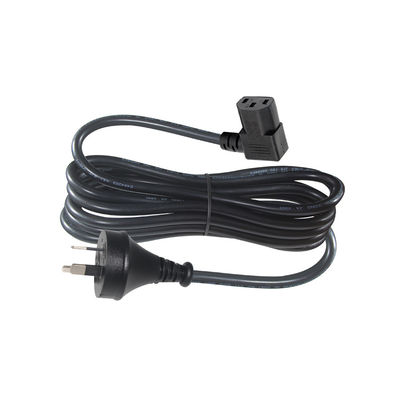 90 度 右角 C13 から SAA 3Pin 電源コード H05VV-F 3G*0.75mm2 PCモニター用 1.2M