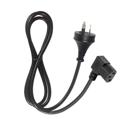 90 度 右角 C13 から SAA 3Pin 電源コード H05VV-F 3G*0.75mm2 PCモニター用 1.2M