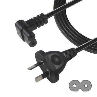 2m SAA Iecプラグ H03vvh2f 2X075mm2 オーストラリアン 2 Prong 図 8 ACケーブル端延長角 C7コネクター電源コード