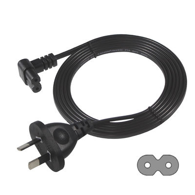 2m SAA Iecプラグ H03vvh2f 2X075mm2 オーストラリアン 2 Prong 図 8 ACケーブル端延長角 C7コネクター電源コード
