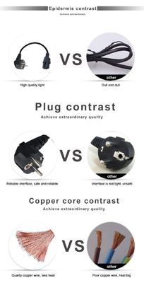 再接続可能なSchuko CEE 77からIEC15コネクタを持つPse Pduロックプラグ電源ケーブル