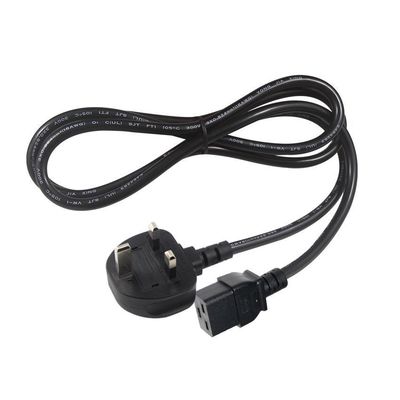 16A BS1363 - C19 電源コード 1.8m (コンピュータおよびUPS用)