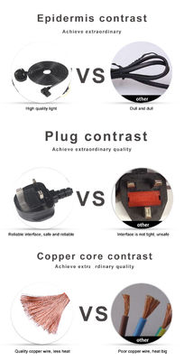 5m Cplug Reducer B UK C13 電源コードと純銅導体