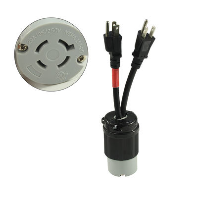 家庭用電器 1ft 14/3 NEMA L14-20C アメリカ証明書付きのコネクタ延長コード