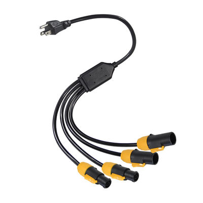 PowerCON True1 コネクタ 4 Y スプリッタ Iec 電源電源ケーブル