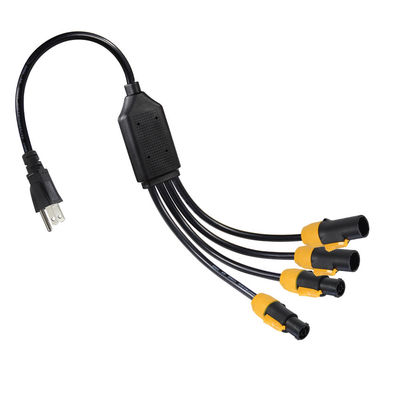 PowerCON True1 コネクタ 4 Y スプリッタ Iec 電源電源ケーブル