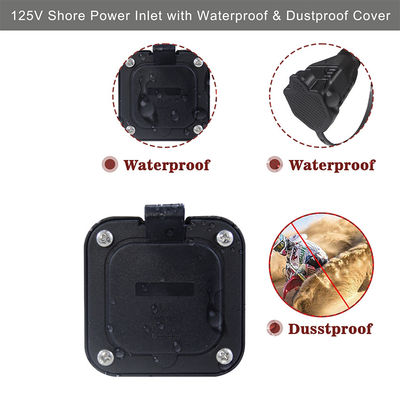 NEMA 5-15R 防水変換電源コード 1M 15A 125V